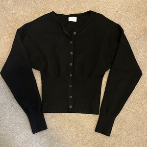 Wilfred Black Button-Up Cardigan